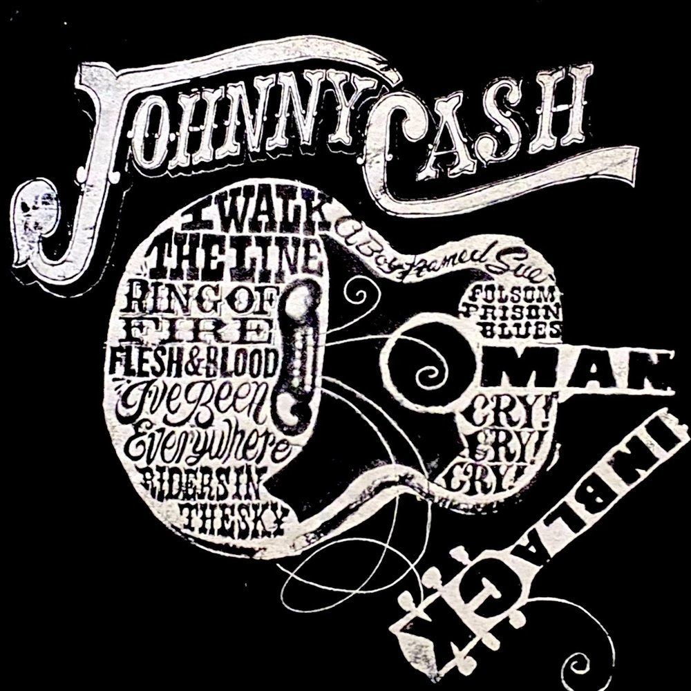 Authentic Signed Johnny Cash Graphic T Shirt - Picture 1 of 7